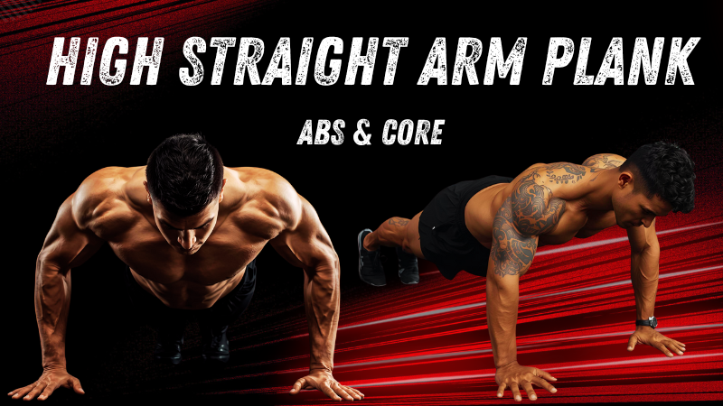 High Straight Arm Plank